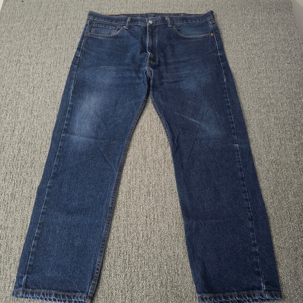 Levis 505 Mens 38x30 Regular Fit Straight Leg Jeans Medium Wash Workwear